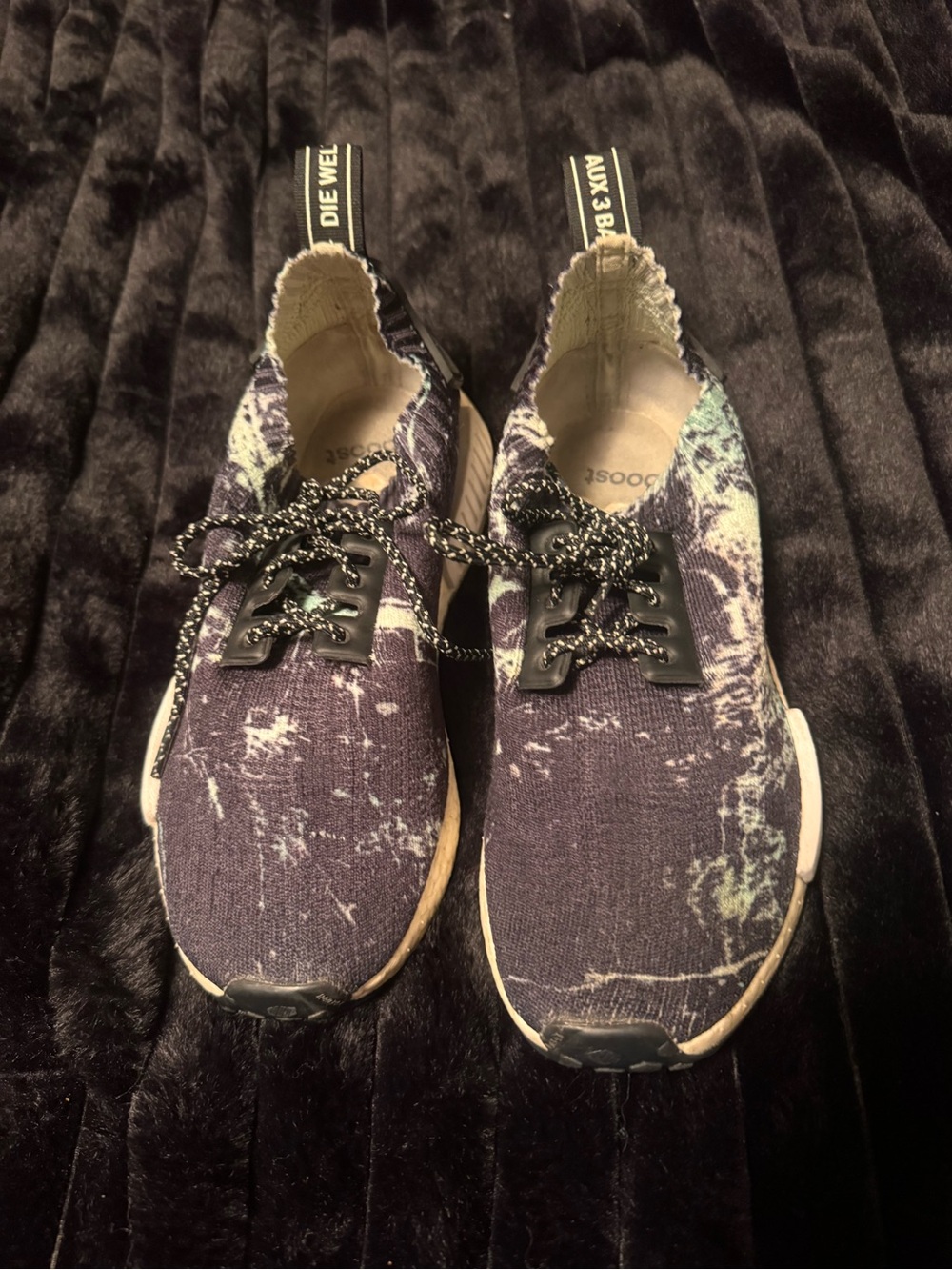 adidas NMD Navy Tie-Dye Athletic Sneakers